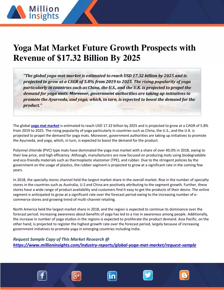 yoga mat market future growth prospects with