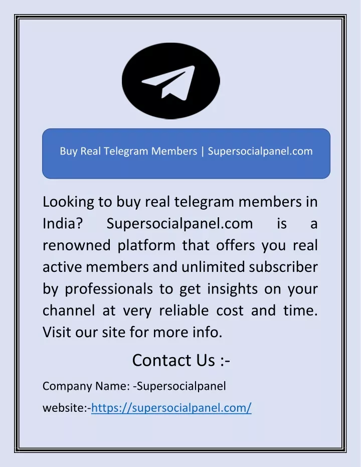 buy real telegram members supersocialpanel com