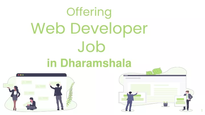 offering web developer job in dharamshala