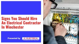 Signs You Should Hire An Electrical Contractor In Winchester