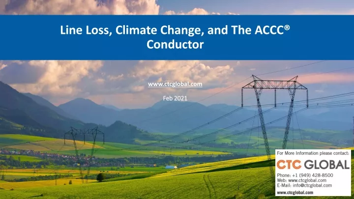 line loss climate change and the accc conductor www ctcglobal com feb 2021