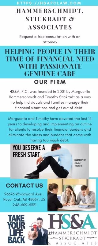 Bankruptcy Lawyer MI - Hammerschmidt, Stickradt & Associates