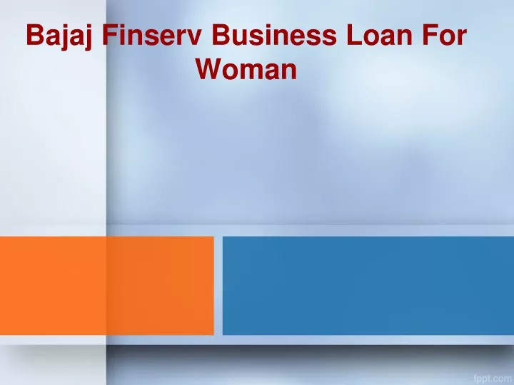 bajaj finserv business loan for woman