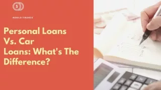 Personal Loans Vs. Car Loans: What's The Difference?