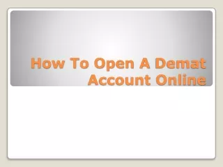 How to Open Demat Account - reliancesmartmoney.com
