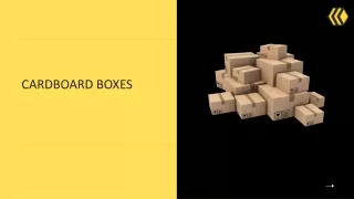 Ppt - Discover Why Bedyah Pack Is The Best Cardboard Boxes Supplier In 