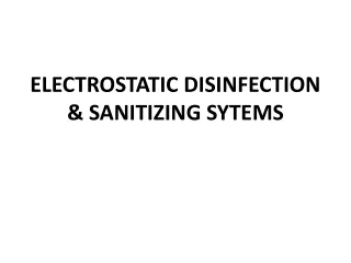 electrostatic disinfection sanitizing sytems