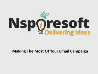 making the most of your email campaign