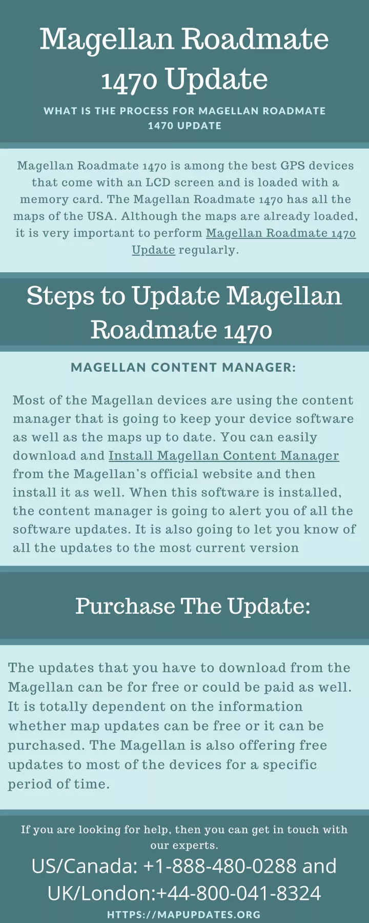 magellan roadmate 1470 update