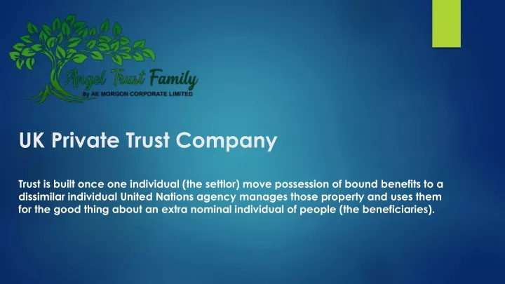 uk private trust company