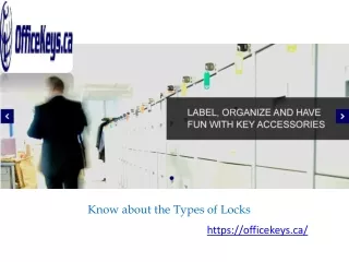 know about the types of locks