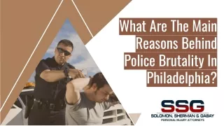 What Are The Main Reasons Behind Police Brutality In Philadelphia?