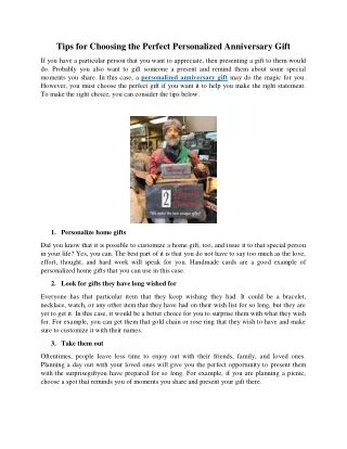 tips for choosing the perfect personalized