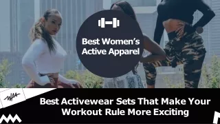 Best Activewear Sets | Women Joggers Set | Women's Active Apparel