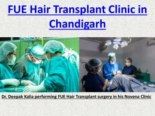 FUE Hair Transplant Clinic in Chandigarh