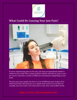 What Could Be Causing Your Jaw Pain?