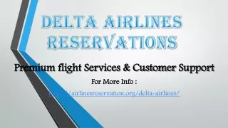 delta airlines reservations