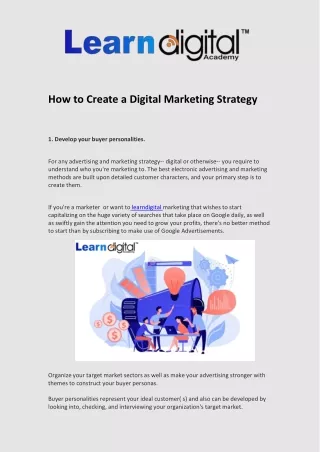 How to Create a Digital Marketing Strategy