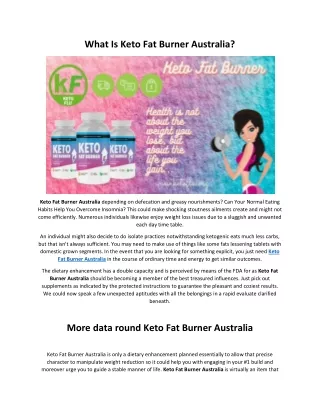 Keto Fat Burner Australia : Do Keto Fat Burner Reviews Burn Fat?