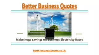 Business Electricity Rates