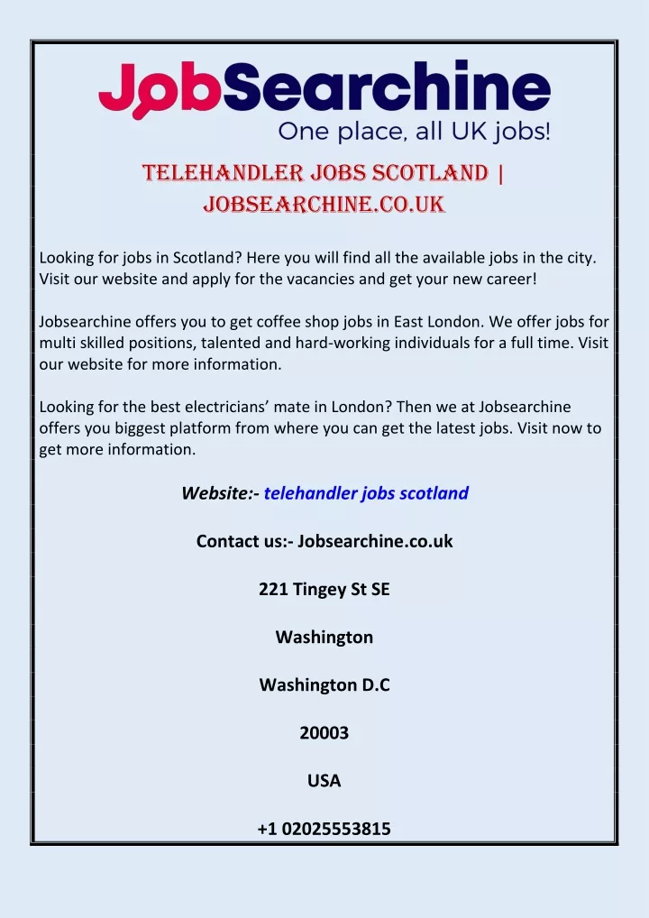 telehandler jobs scotland jobsearchine co uk