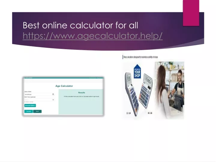 best online calculator for all https www agecalculator help