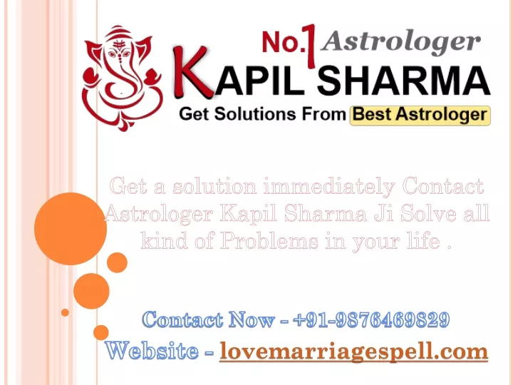 get a solution immediately contact astrologer