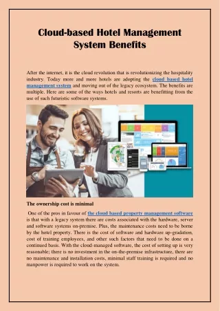 cloud based hotel management system benefits