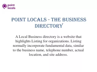 Best Local Business Directory in Hyderabad | Pointlocals