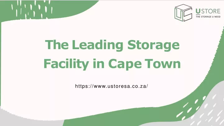 the leading storage facility in cape town