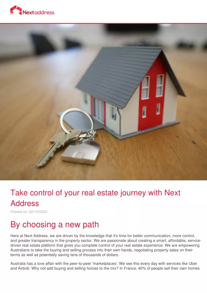 take control of your real estate journey with