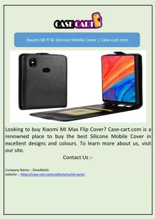 Xiaomi Mi 9 SE Silicone Mobile Cover | Case-cart.com