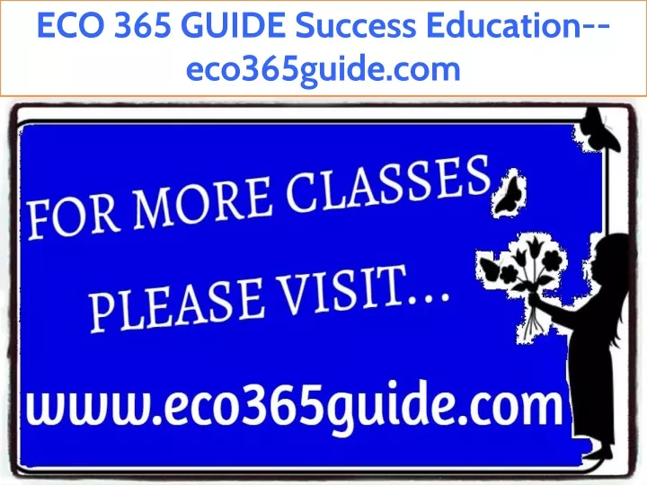 eco 365 guide success education eco365guide com
