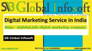 Top Digital Marketing Service in Delhi - SB Global Infosoft
