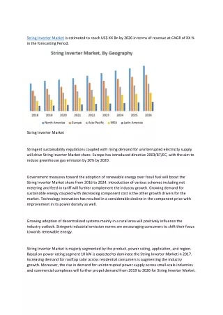 string inverter market is estimated to reach