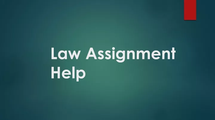 law assignment help