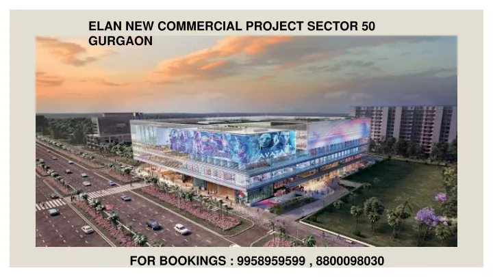 elan new commercial project sector 50 gurgaon