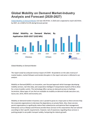 global mobility on demand market industry