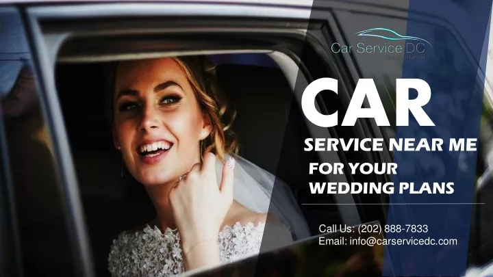 car service near me for your wedding plans