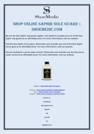 shop online saphir sole guard shoemedic com