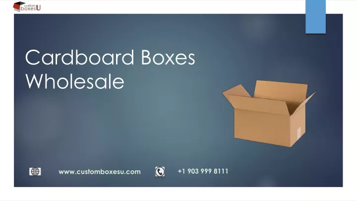 cardboard boxes wholesale