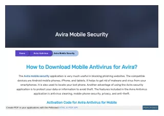 avira mobile security avira mobile security