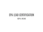 EPA RRP Lead Paint Certification - slide 1