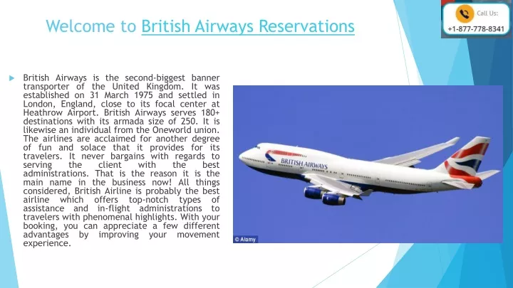 welcome to british airways reservations