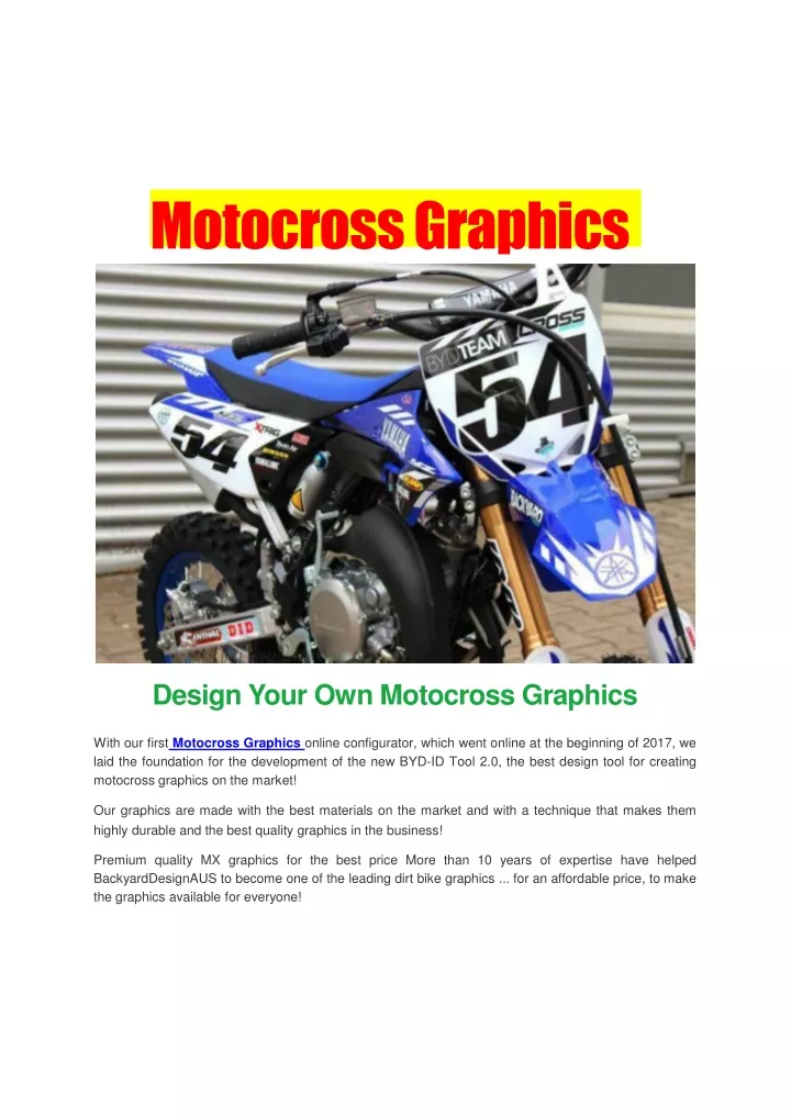motocross graphics