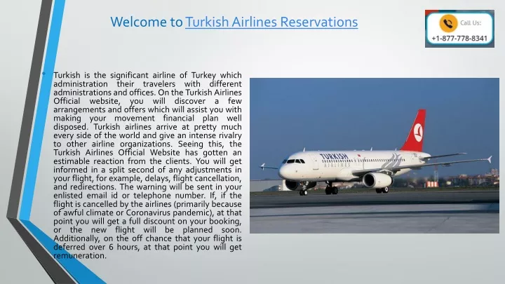 welcome to turkish airlines reservations