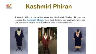 Kashmiri Phiran
