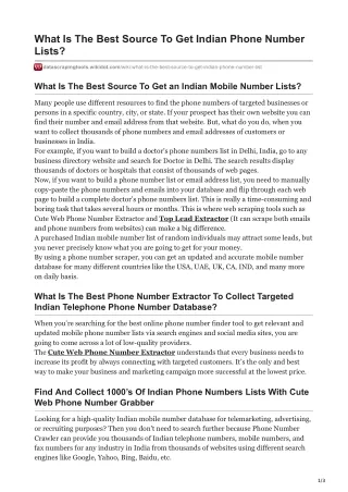what is the best source to get indian phone