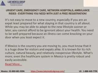 urgent care emergency care network hospitals