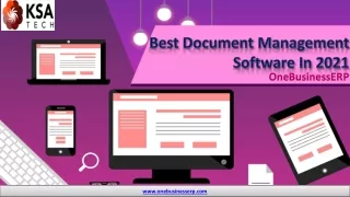 Best Document Management Software in 2021 – OneBusinessERP